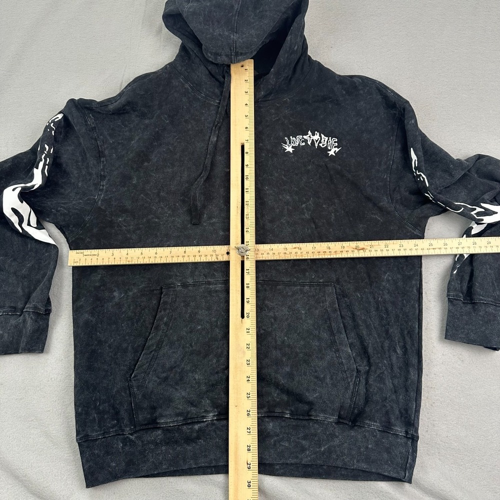 Ringspun tracksuit set Lounge Pants hoodie L Fleece flames tribal fleece Tall - Picture 6 of 16